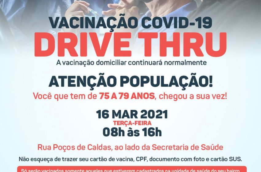  VACINAÇÃO COVID-19 DRIVE THRU