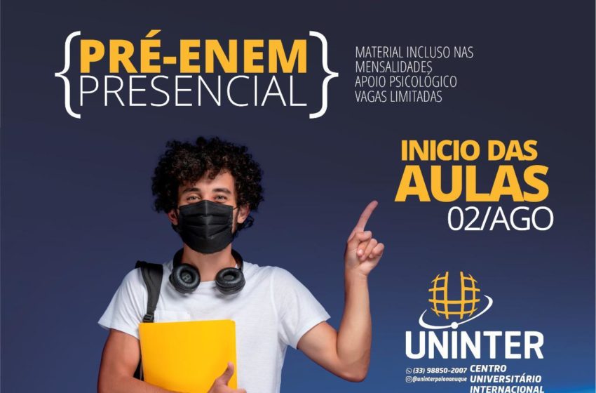  UNINTER LANÇA PRÉ – ENEM COM AULAS PRESENCIAIS