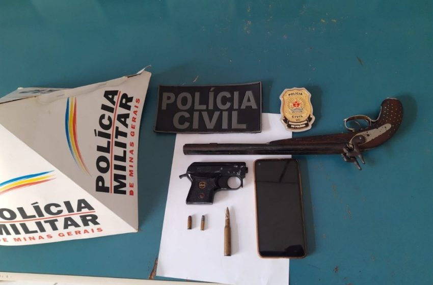  Policial militar aposentado é preso por posse ilegal de armas em São José da Safira