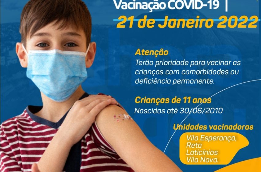  Vacinação Covid-19 Crianças de 11 anos