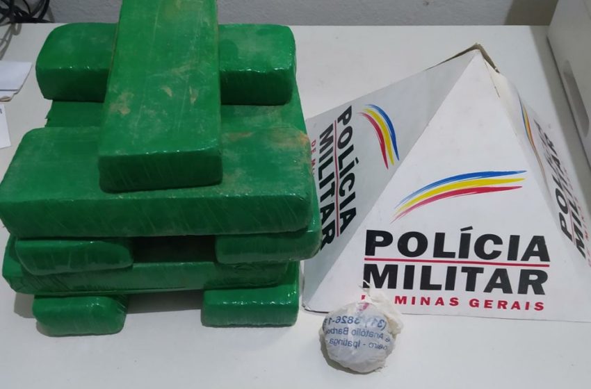  Polícia Militar apreende nove barras de maconha em Ipatinga