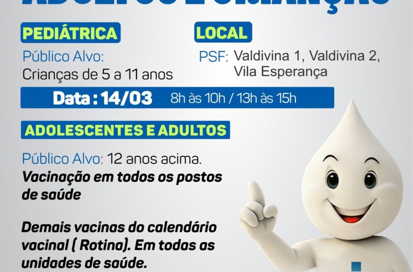  Vacinação contra Covid-19 Adultos e Crianças