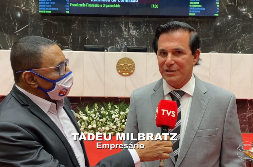  TADEU MILBRATZ RECEBE TÍTULO DE CIDADÃO HONORÁRIO DE MINAS GERAIS