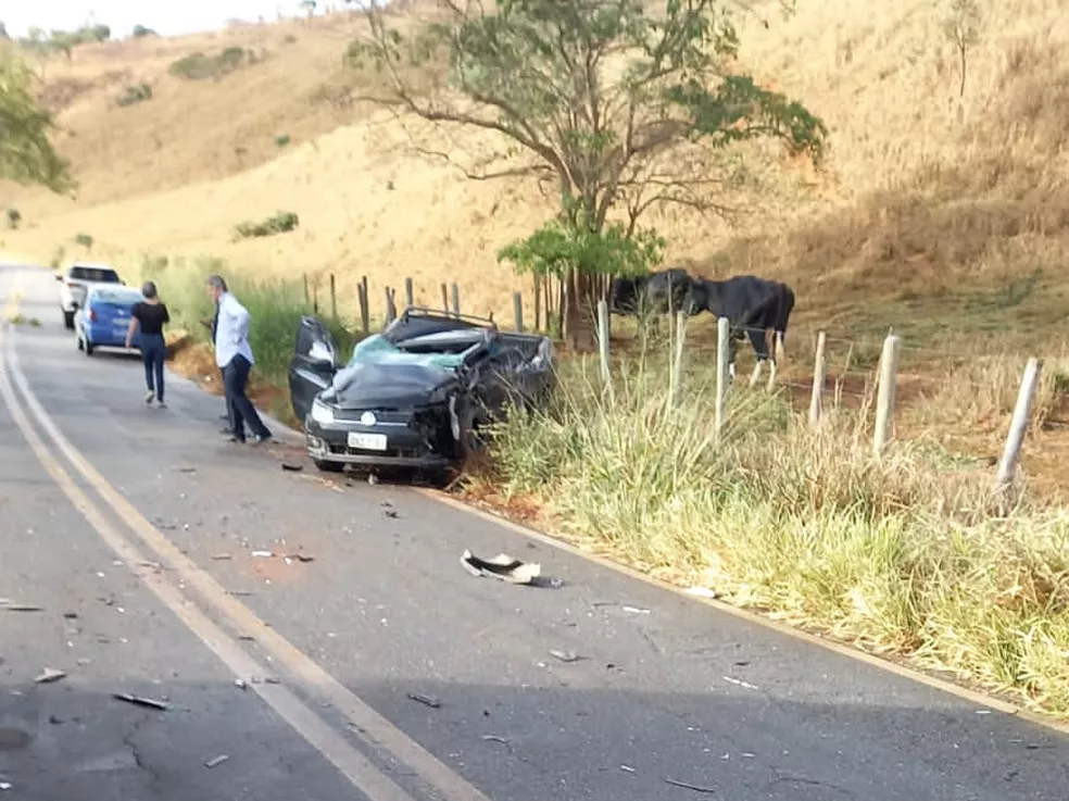  Batida entre carro e caminhão na BR-381 deixa ex-deputado ferido, em Central de Minas