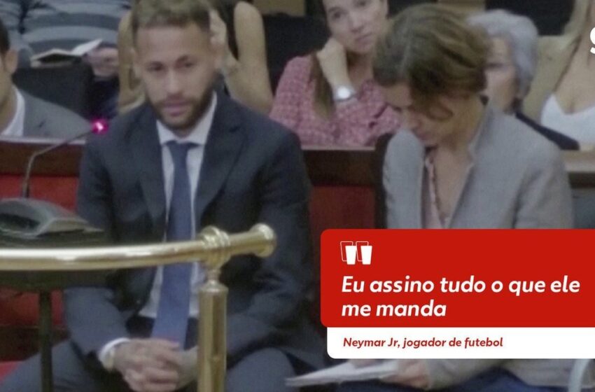  Neymar afirma em tribunal na Espanha que assinava os documentos que seu pai pedia