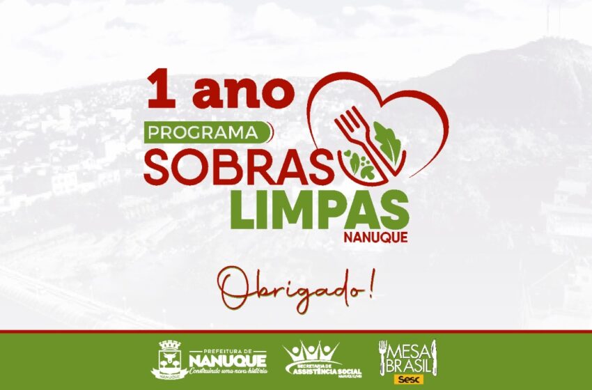  1 ano do Programa Sobras Limpas Nanuque