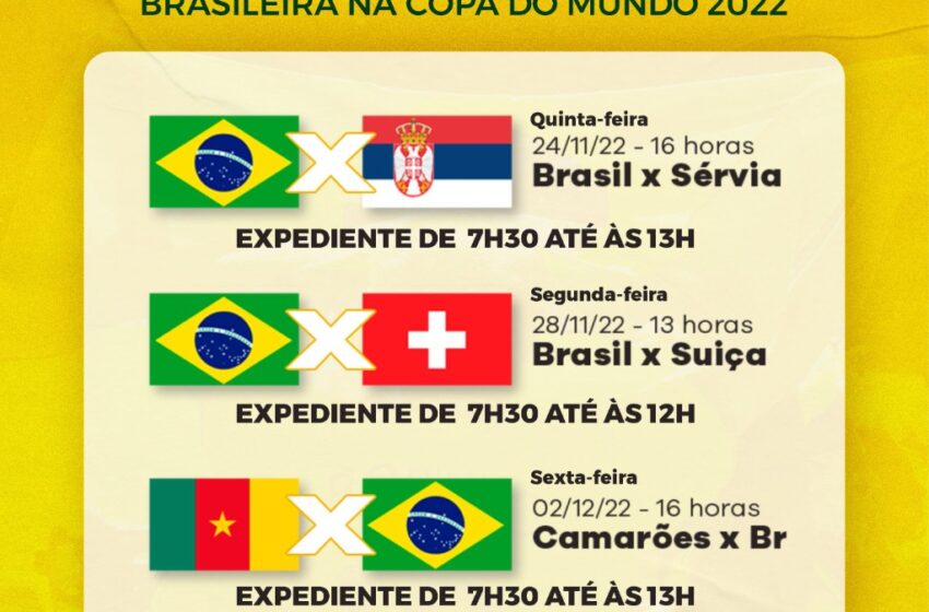  Funcionamento das repartições públicas municipais durante os jogos da copa