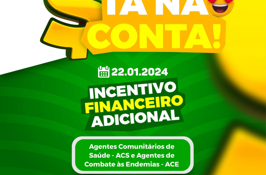  Tá na conta! Incentivo Financeiro