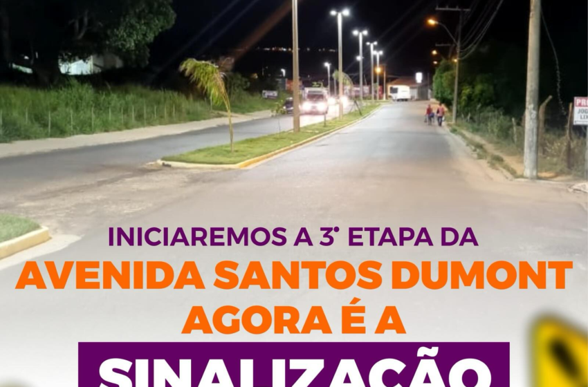  Sinalização da Avenida Santos Dumont