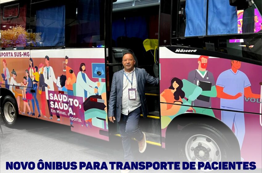  Novo ônibus para transporte de pacientes em Nanuque MG