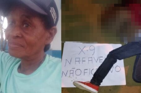 Execução de mulher de 57 anos choca moradores de Itamaraju: Criminosos deixam recado em cartaz